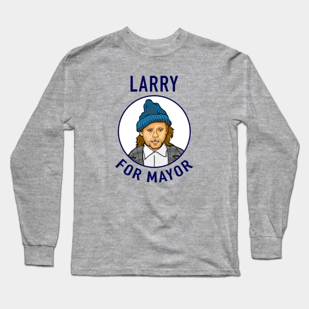 Larry For Mayor Long Sleeve T-Shirt by Vandalay Industries